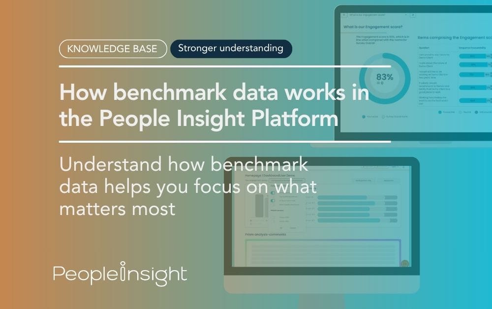 How benchmark data works in the People Insight Platform kb