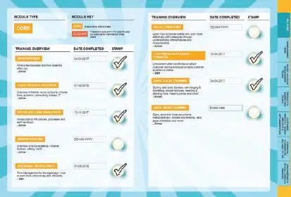 online 'training passport' training passport