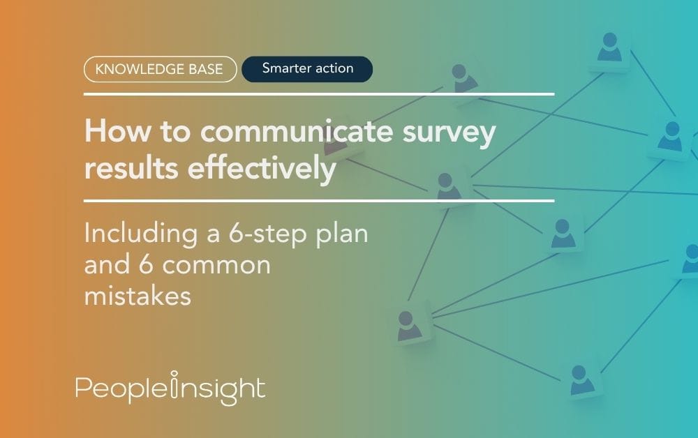 How to communicate survey results effectively kb