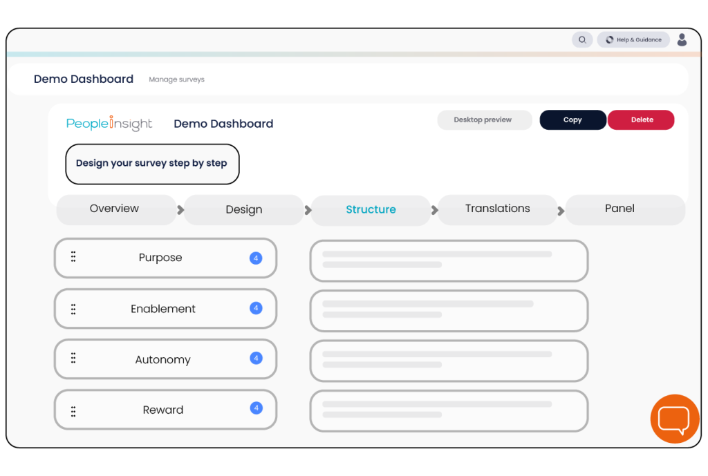 Survey design
