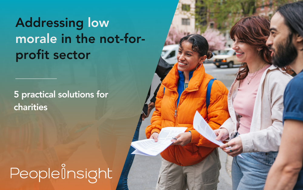 Addressing low morale in the not-for-profit sector