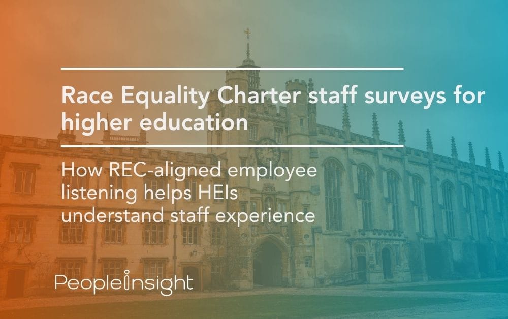 Race Equality Charter staff surveys for higher education