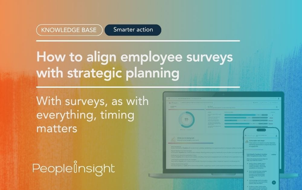 How to align employee surveys with strategic planning