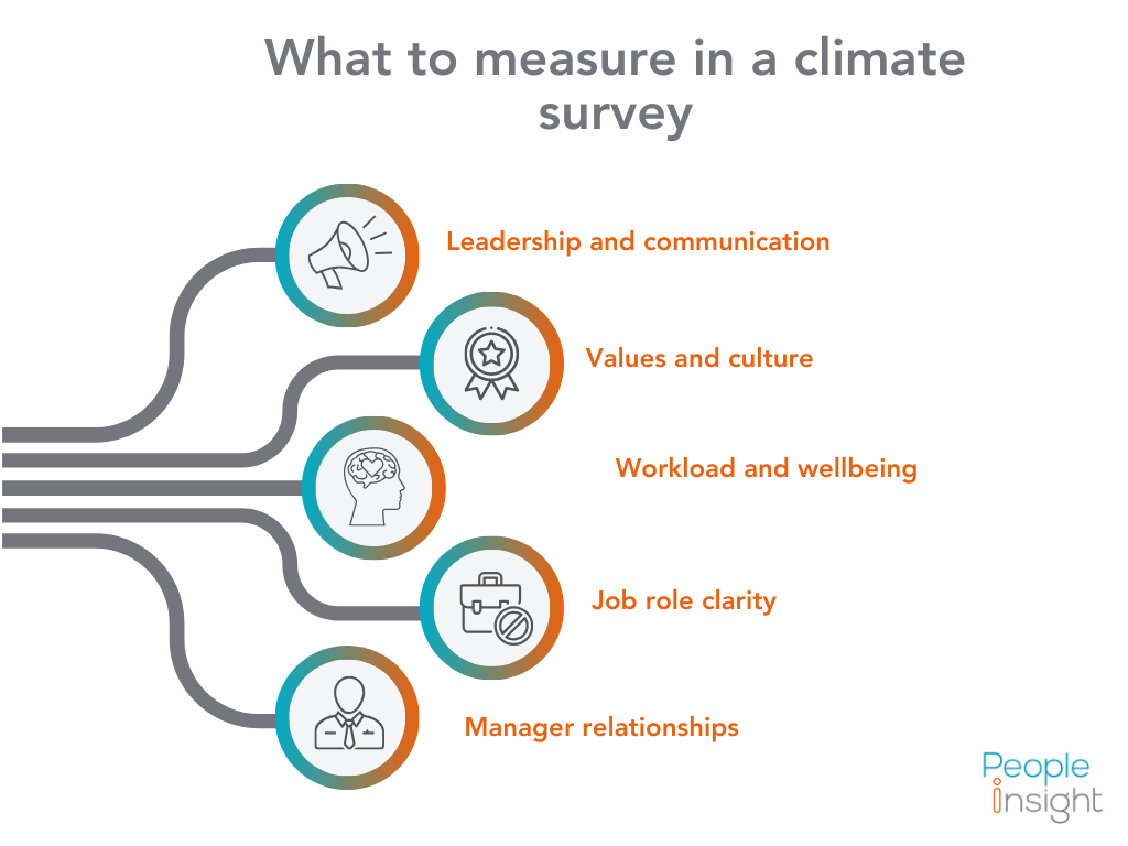 What to measure in a climate survey