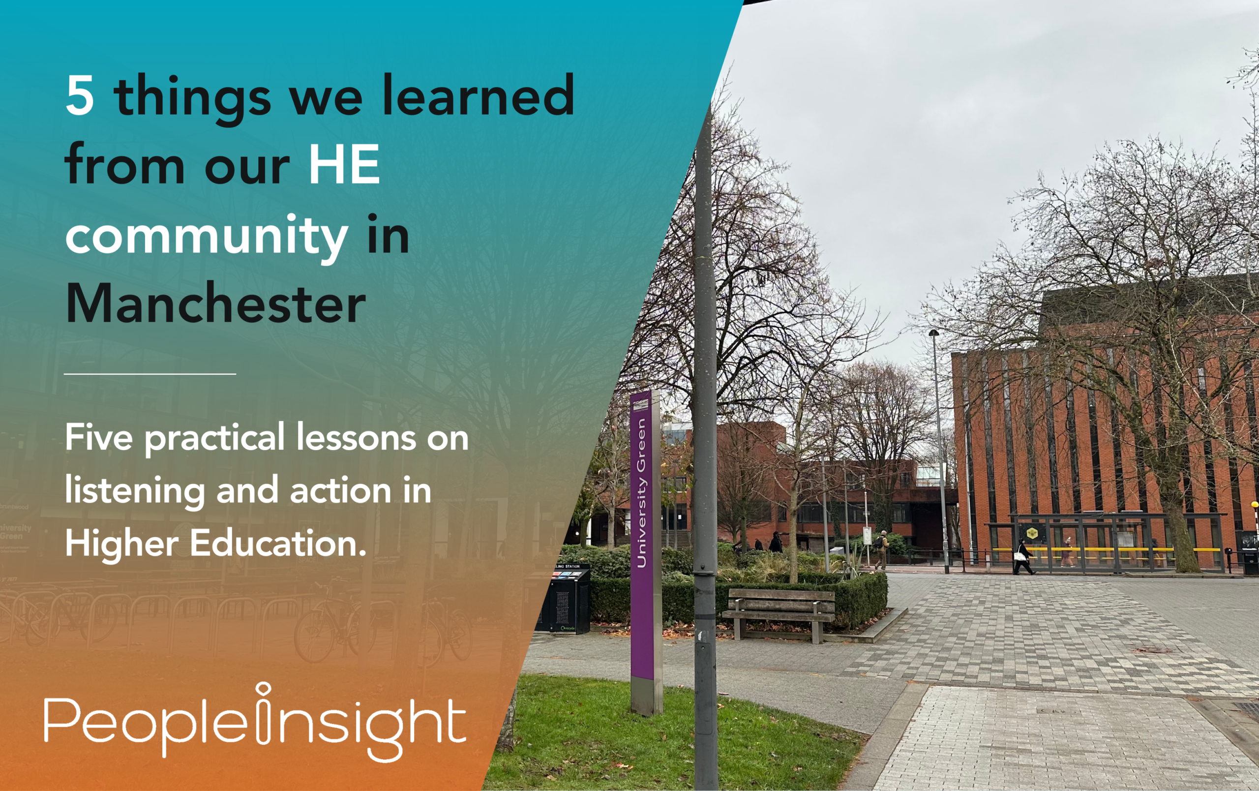5 things we learned from our HE community in Manchester
