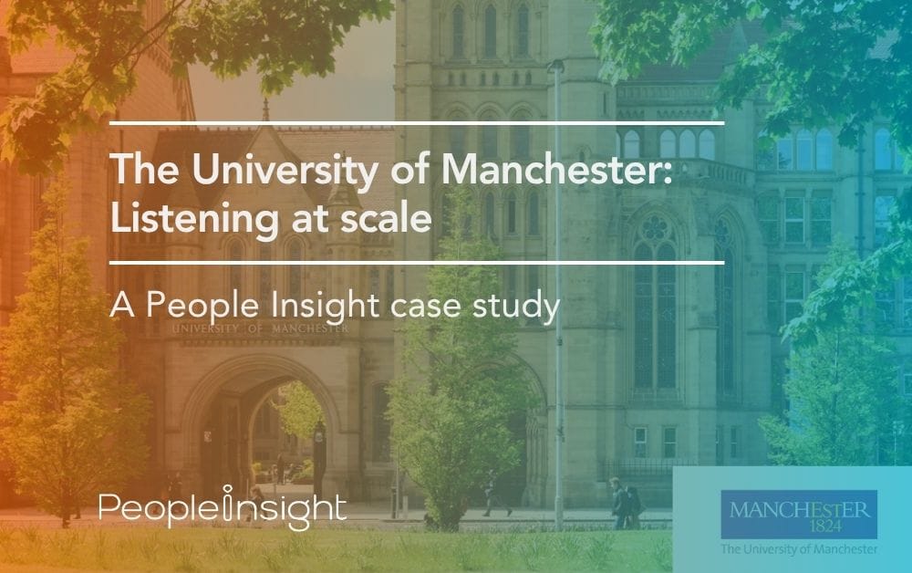 The University of Manchester Listening at scale