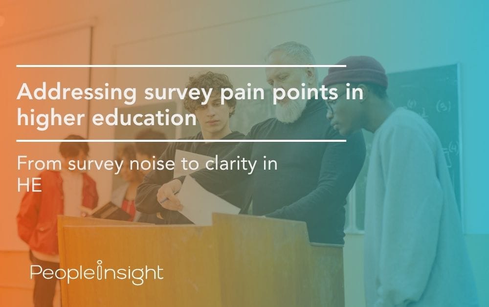 Addressing survey pain points in higher education