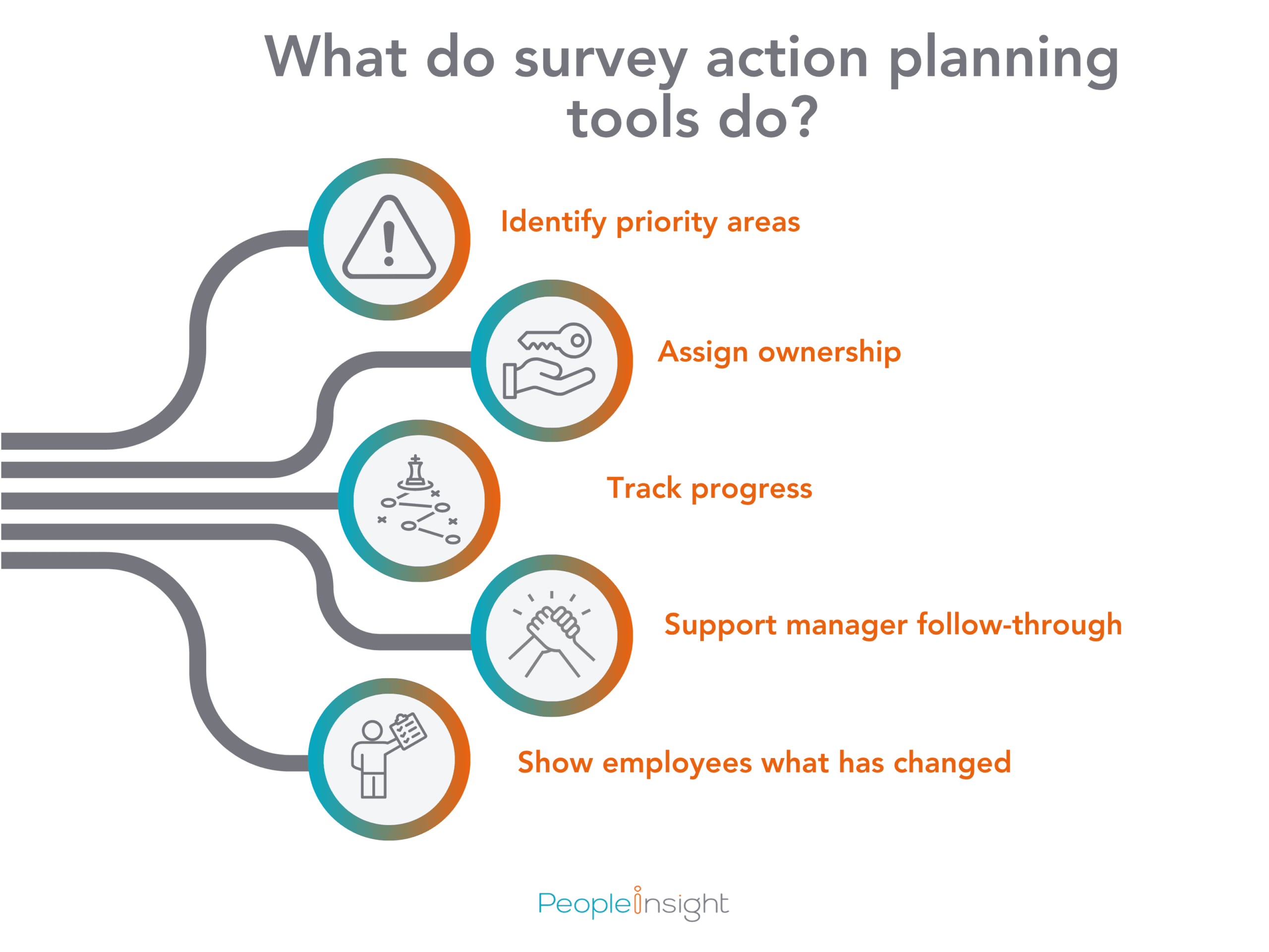 What do survey action planning tools do