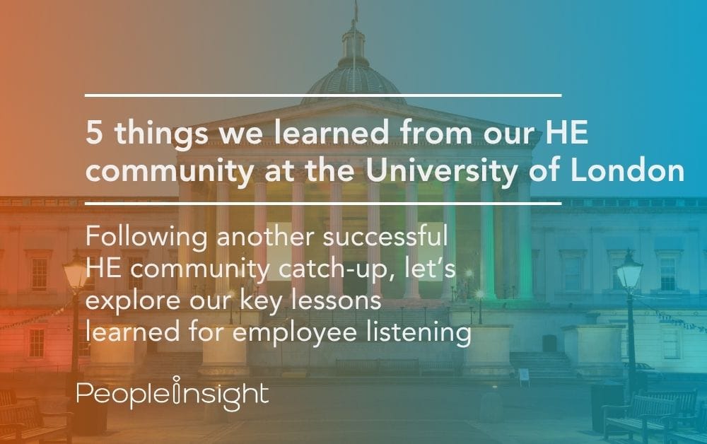 5 things we learned from our HE community at the University of London