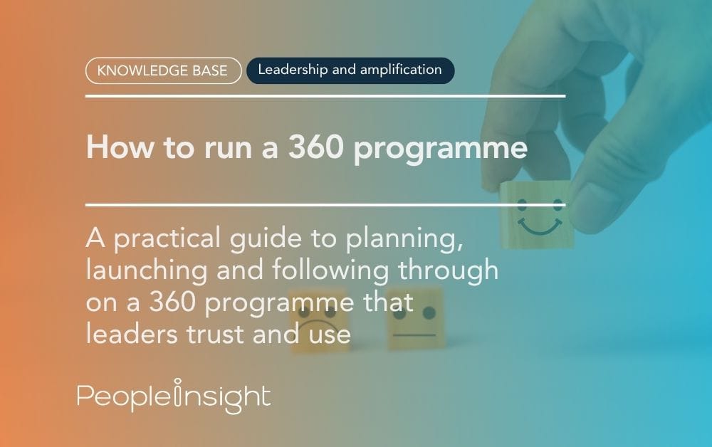 How to run a 360 programme