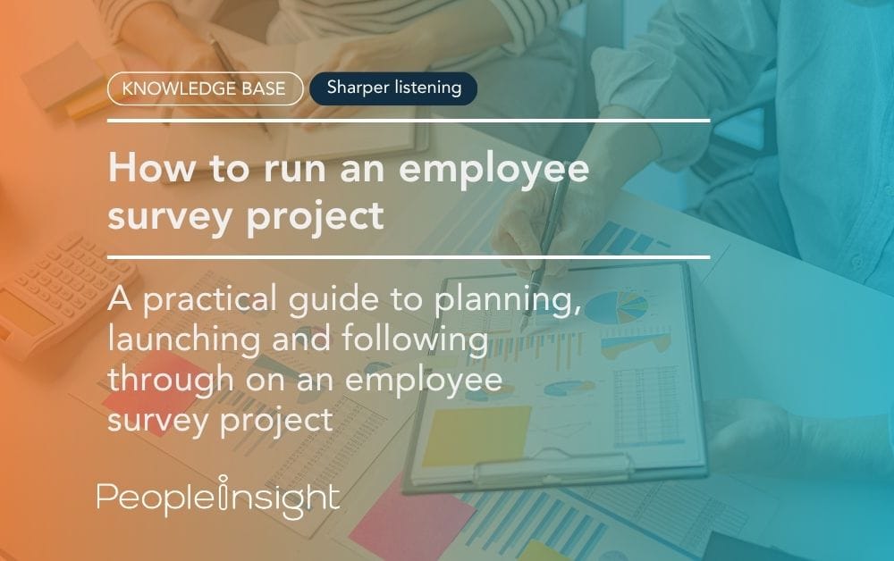 How to run an employee survey project